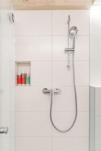 Koupelna v ubytování Vorgarten Apartments - central, new and stylish for your comfortable stay in Vienna