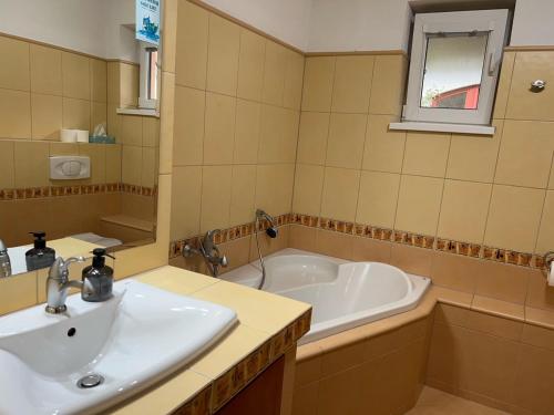 Koupelna v ubytování Vila Tatra