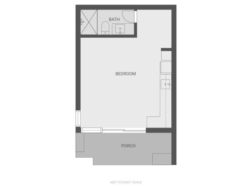 a floor plan of the proposed extension to a house at Crows Nest in Lennox Head
