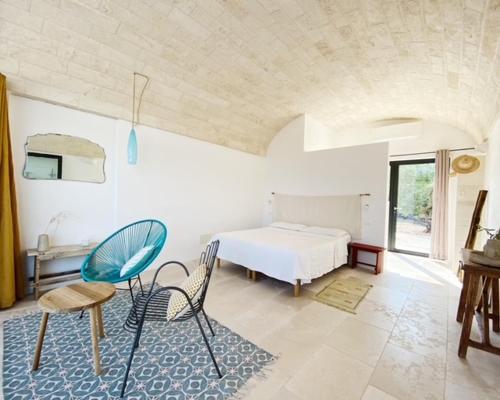 Postel nebo postele na pokoji v ubytování Trulli Paradise