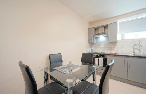 Η κουζίνα ή μικρή κουζίνα στο Alpha Lofts, Huddersfield