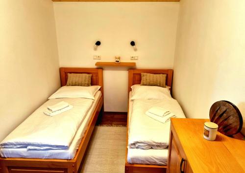 Posteľ alebo postele v izbe v ubytovaní Apartmán valley