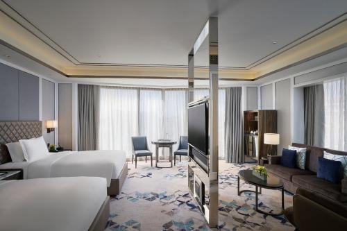 Coin salon dans l'établissement Hotel Okura Manila at Newport World Resorts