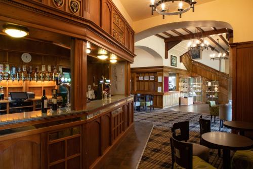 The lounge or bar area at The Highland Hotel 
