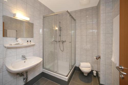 Koupelna v ubytování Seehotel Sissi