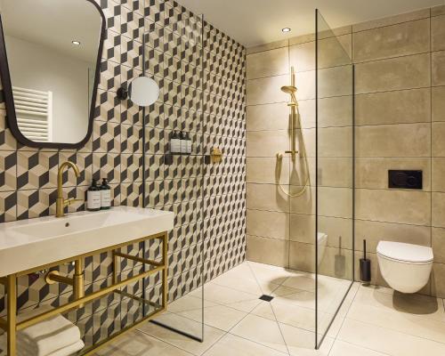 Postboutique Hotel Wuppertal tesisinde bir banyo