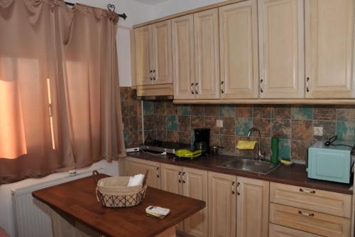 Η κουζίνα ή μικρή κουζίνα στο Dominique Meteora House