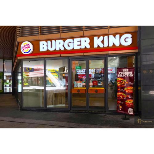 a burger king store with its doors open at R&F PRINCESS COVE BY HOMEFORT SUITES in Johor Bahru