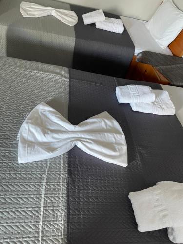 Ένα ή περισσότερα κρεβάτια σε δωμάτιο στο Ξενώνας Τσόκα 
