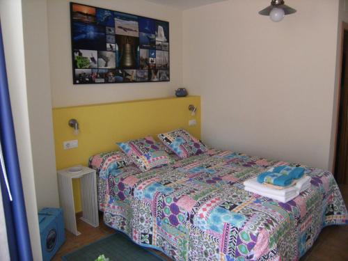 Ένα ή περισσότερα κρεβάτια σε δωμάτιο στο Casa da Balea