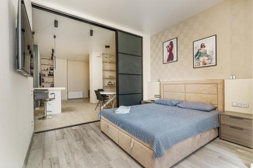 Posteľ alebo postele v izbe v ubytovaní Sea Symphony Design Apartment