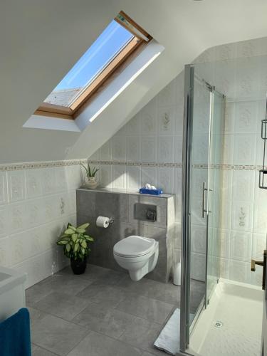 Bathroom sa Milltown Lough Eske Bed & Breakfast