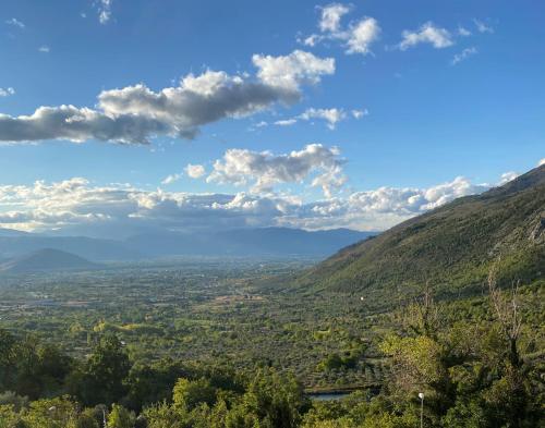 a view of a valley from a mountain at Pacentro Dimora del Castello in Pacentro
