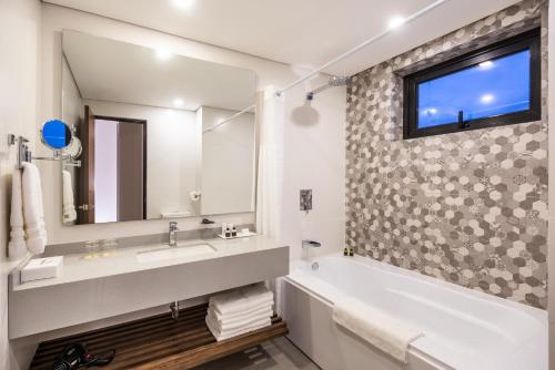 Ein Badezimmer in der Unterkunft Hotel Morrison Zona Rosa