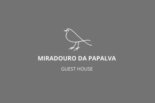 a bird logo with the title just house at Miradouro da Papalva Guest House - Pico - Azores in São João