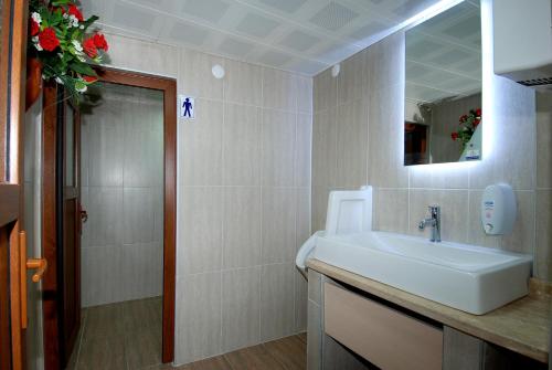 Vonios kambarys apgyvendinimo įstaigoje Lara Diamond Hotel