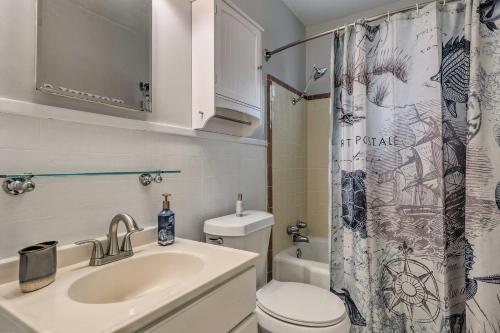 A bathroom at Charming Gulfport Escape Half-Mile to Beach!