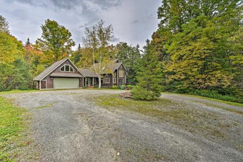 an empty road in front of a house at Spacious Dover Refuge about 5 Mi to Mount Snow! in Dover