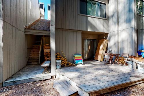 a deck with chairs and a table on a house at Warm Springs Wonder in Ketchum