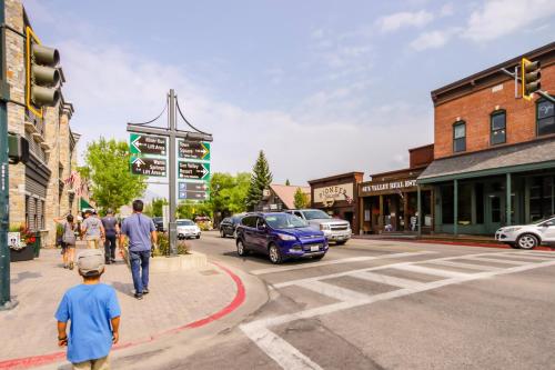 a rendering of a street in a small town at Warm Springs Wonder in Ketchum
