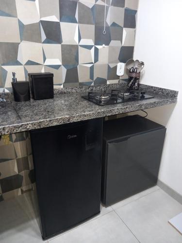 Η κουζίνα ή μικρή κουζίνα στο Guest House Ilha do Mel