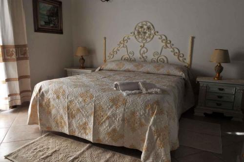 En eller flere senge i et værelse på Holiday home in Arzachena Cannigione 38703
