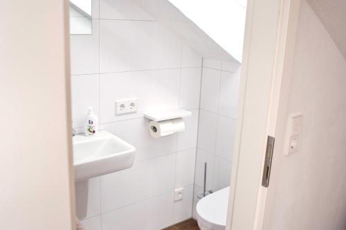 Koupelna v ubytování Ferienwohnung Klebeck