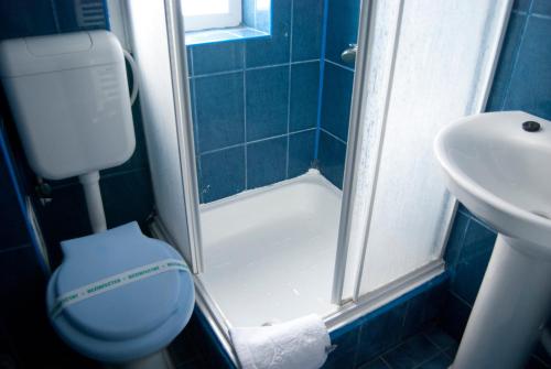 エフォリエ・スドにあるMariaのバスルーム(シャワー、トイレ、洗面台付)