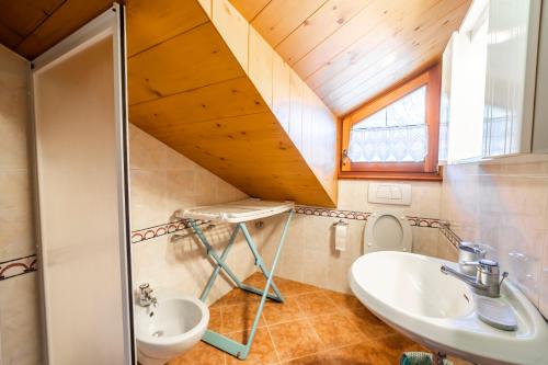 Kúpeľňa v ubytovaní Chalet La Nuvola