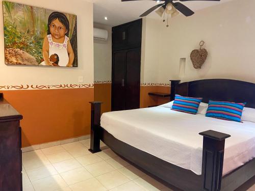 Säng eller sängar i ett rum på Real Haciendas