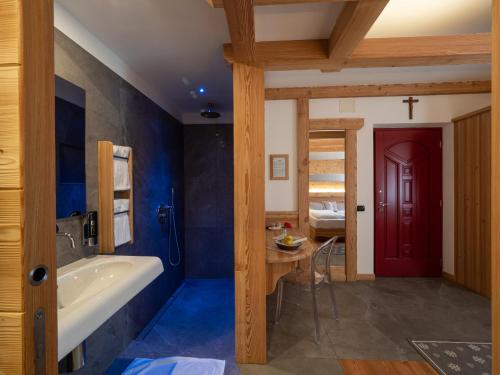 Ένα ή περισσότερα κρεβάτια σε δωμάτιο στο Agritur Golden Pause
