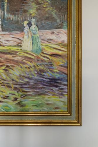 a painting of two women in a field at L'Hôtel Particulier - Paris Asnières in Asnières-sur-Seine