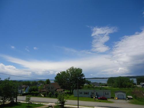 a view of a street in a residential neighborhood at The Fiddle and the Sea Bed and Breakfast in Port Hood