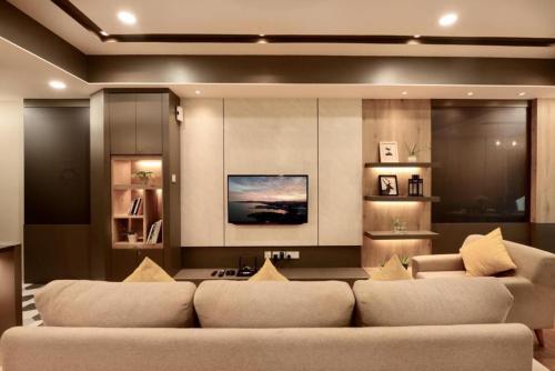 Posezení v ubytování Designer Suite Apartment Seaview 10pax Families Suite