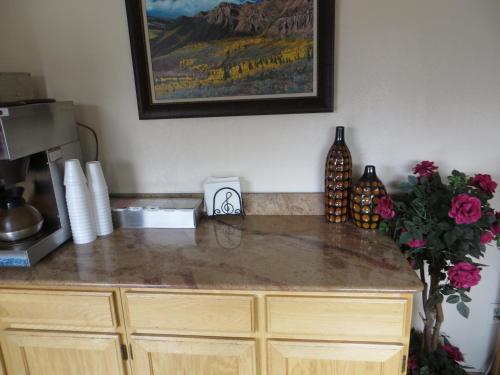 Kuchyň nebo kuchyňský kout v ubytování Scottish Inn Winnemucca