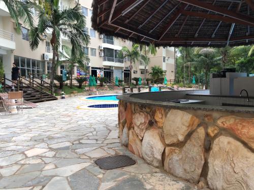Swimming pool sa o malapit sa Thermas Paradise Residence flats