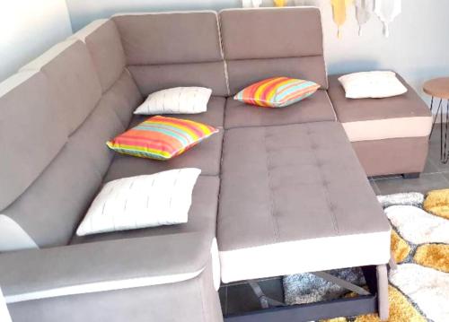 Posezení v ubytování Maison charmante à Sainte-Anne