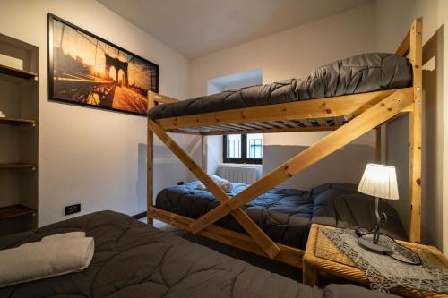 Poschodová posteľ alebo postele v izbe v ubytovaní FISHERMAN