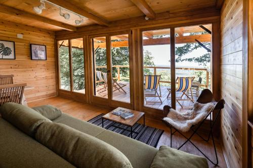 a living room with a couch and a table at Laguna Platz in Sremski Karlovci