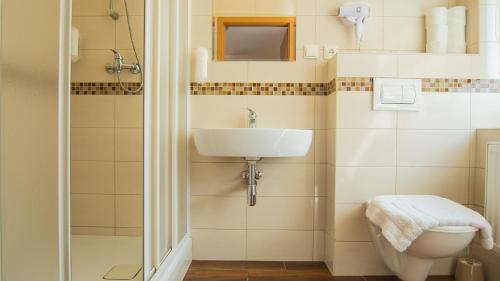 Ванная комната в Pension U Koupaliště