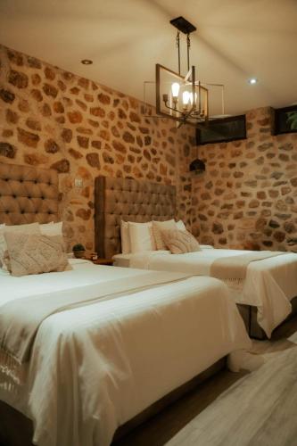 Suites Campestres Montebelloにあるベッド