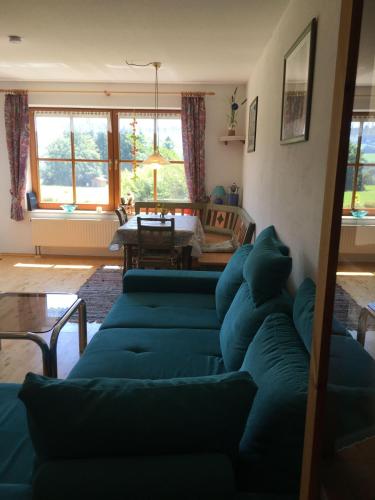 Ruang duduk di Ferienwohnung-Rottachseeblick