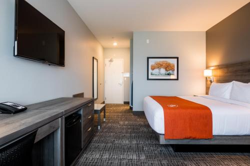 Телевизор и/или развлекательный центр в Amsterdam Inn & Suites, Ascend Hotel Collection