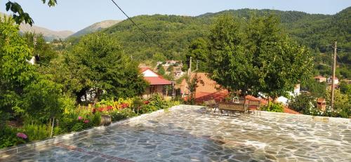 Pogled na planinu ili pogled na planinu iz pansiona