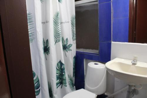 Koupelna v ubytování Hostal Cafe San Bernabe
