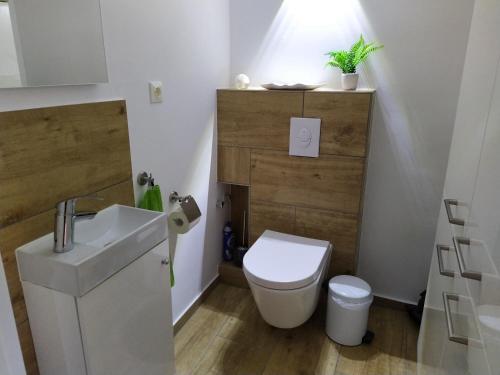 Koupelna v ubytování FeWo Talblick