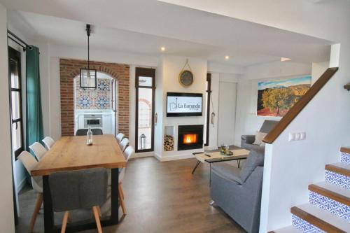 Posezení v ubytování La Baranda de Priego