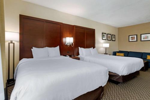 Katil atau katil-katil dalam bilik di Comfort Inn & Suites Near Six Flags & Medical Center