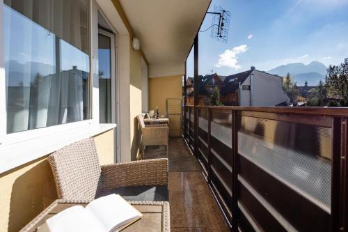 Balkón alebo terasa v ubytovaní Apartament Renatek Centrum Zakopane