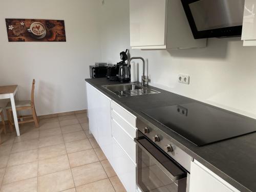 Dapur atau dapur kecil di Apartment Mühlbach